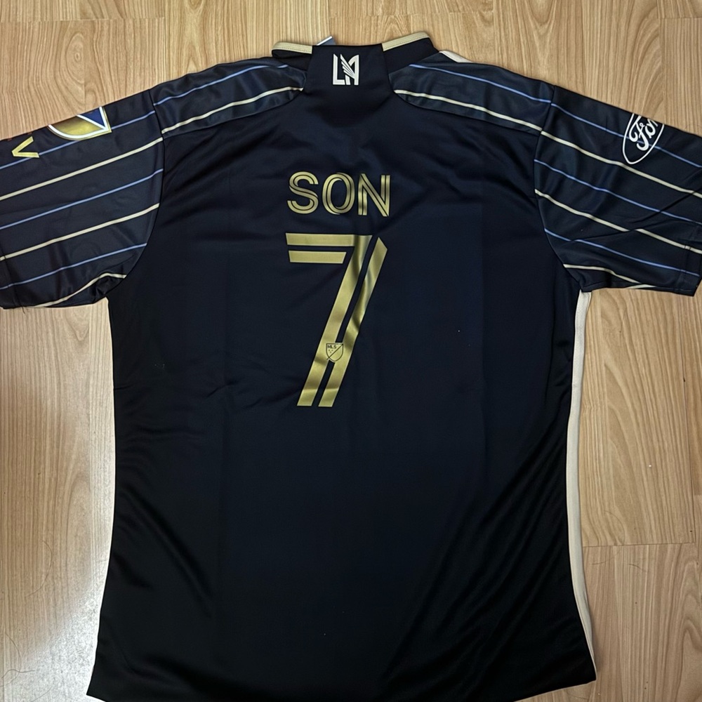 Men's Black and Gold Jersey